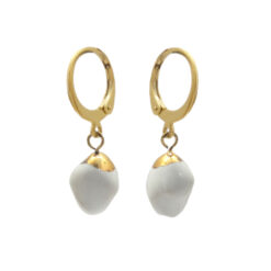 Umi White Coral Hoop