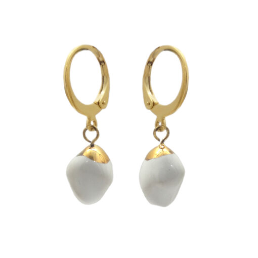 Umi White Coral Hoop