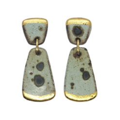 Kiveli Statement Earrings Filmy Green