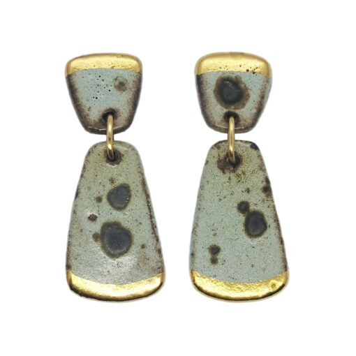 Kiveli Statement Earrings Filmy Green