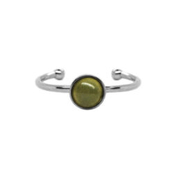 Clio Small Olive Silver