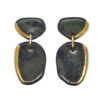 Kiveli Statement Earrings Brown Green